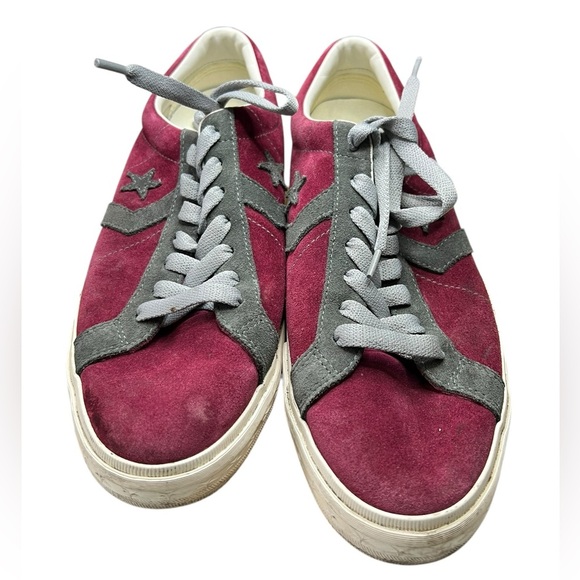Converse Unisex One Star sneakers - Burgundy/Gray - Size -W (11.5) M (10) - Picture 7 of 8